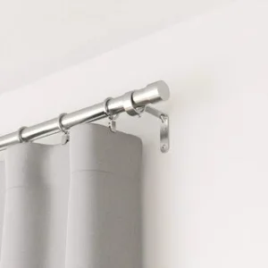 stainless steel curtain rod with handle, stainless steel curtain rod with bracket, stainless steel curtain rod with finials