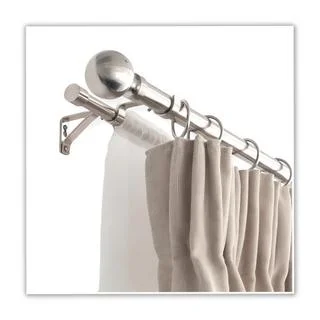 Stainless Steel Double Rod For Curtains - 54 Inches Single Length