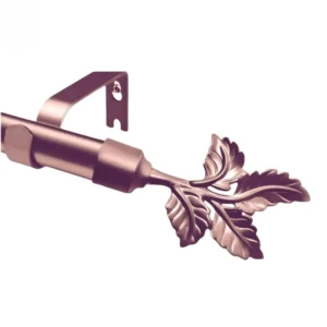 rose gold curtain rod, curtain rod with bracket, curtain rod with finial