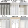 curtain rod compaitable with pleated curtains, eyelet curtains, grommet curtains, back tab curtains, tab top curtains, valance, curtain rod is compatible with all type of curtains