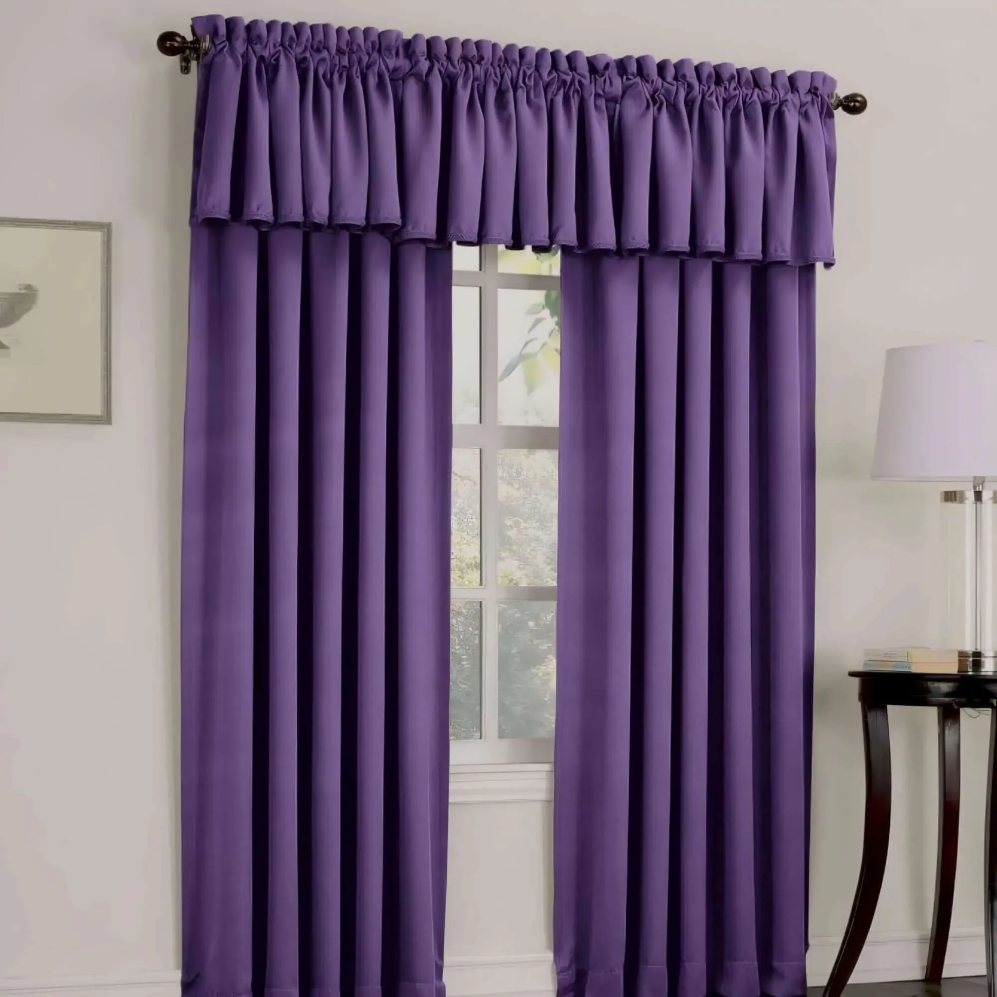 double curtain rods for layered curtains