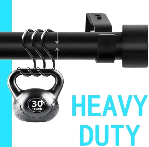 heavy duty curtain rod