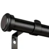 black simple curtain rod