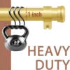 heavy duty curtain rod