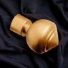 gold curtain rod finial