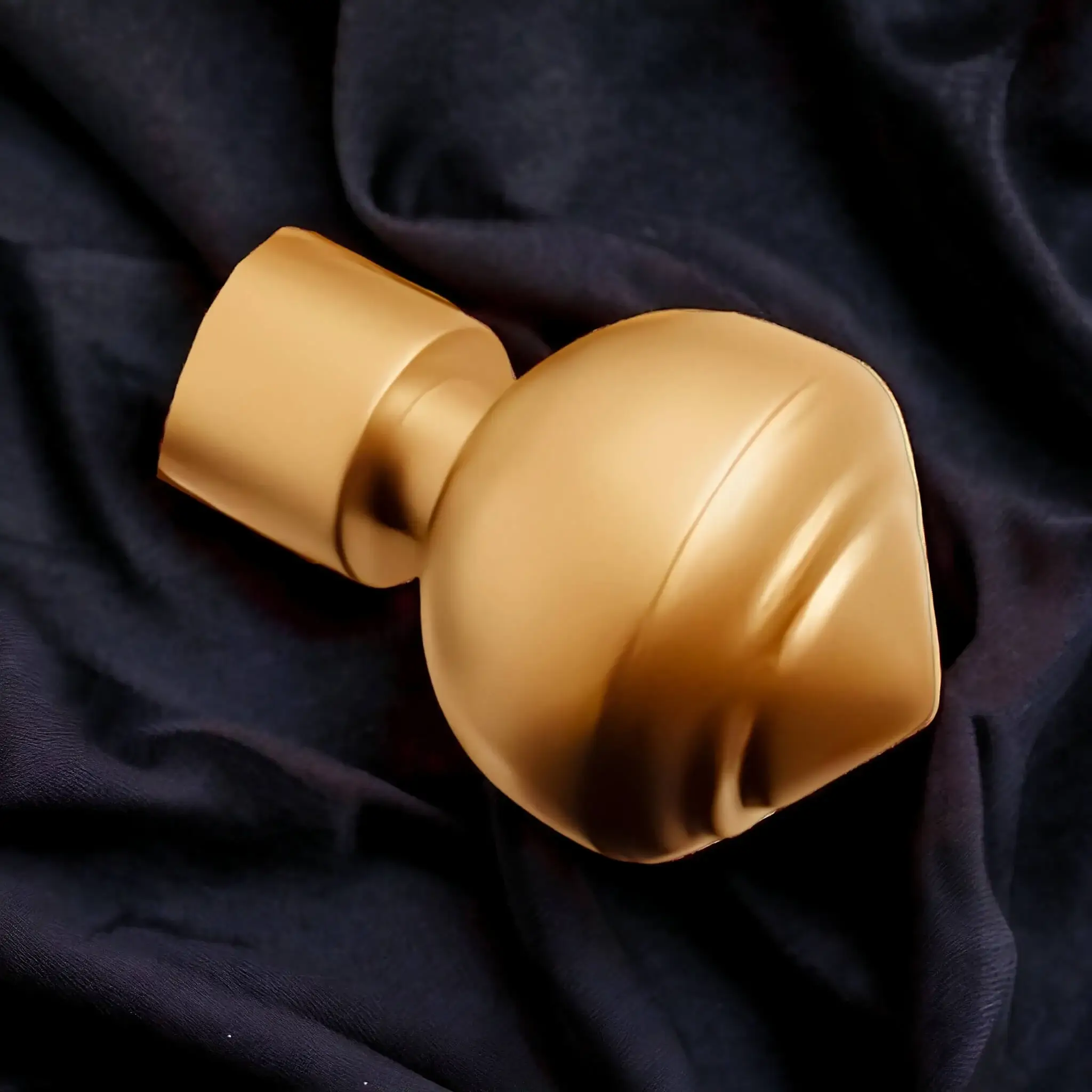 gold curtain rod finial