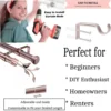easy double curtain rod