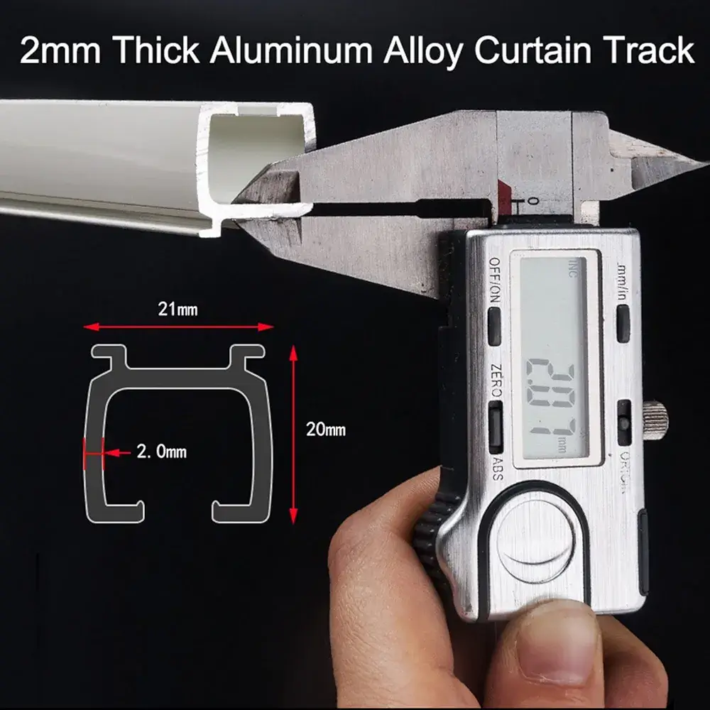 thick curtain track, heavy-duty curtain tracks, strong curtain track