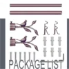 curtain rod with bracket full set, full set curtain rod, curtain rod full set