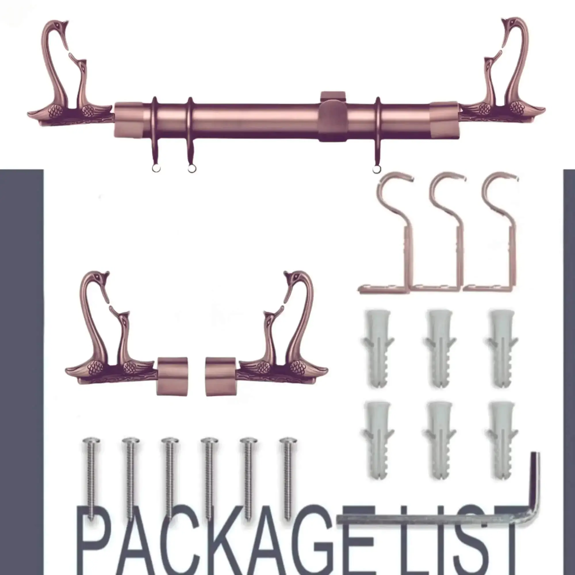 curtain rod kit, curtain rod and accessories, curtain rods with brackets