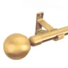 gold single curtain rod