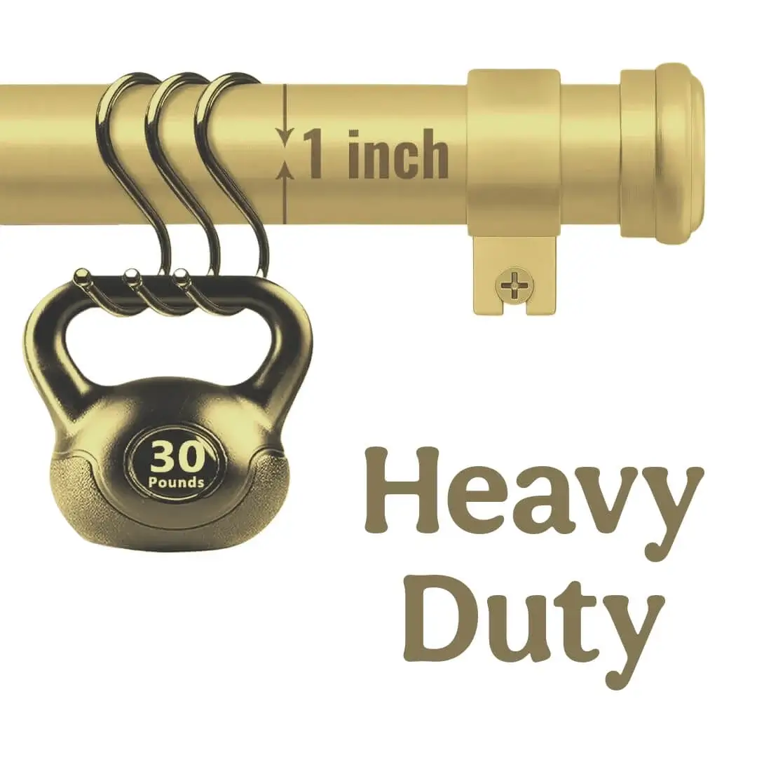 heavy duty curtain rods