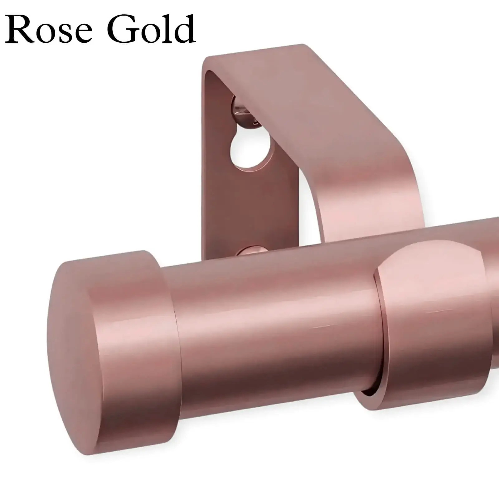 rose gold curtain rod