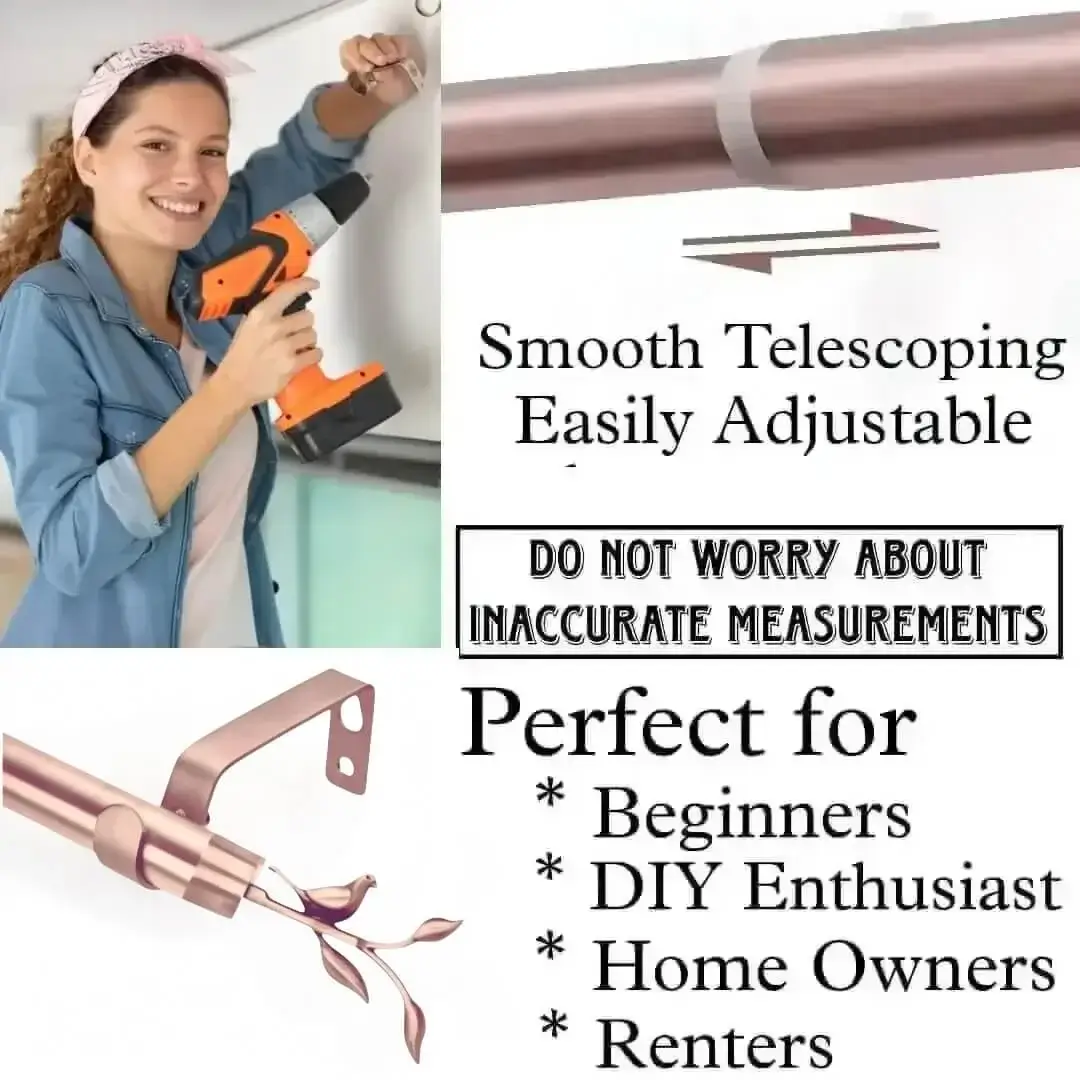 smooth telescoping curtain rods