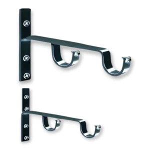 stainless steel double curtain bracket