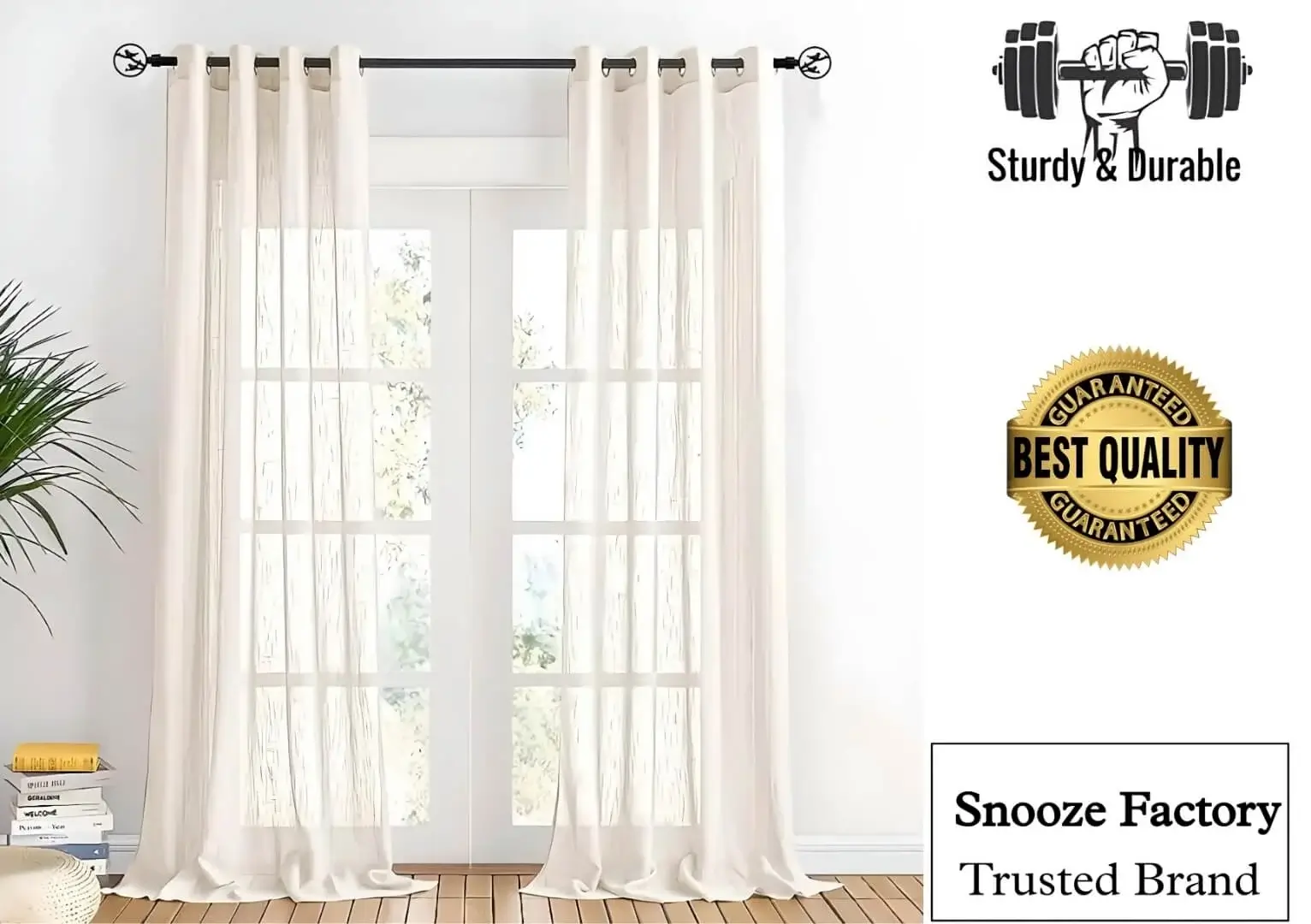 sturdy and durable curtain rod