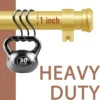 sturdy gold curtain rod