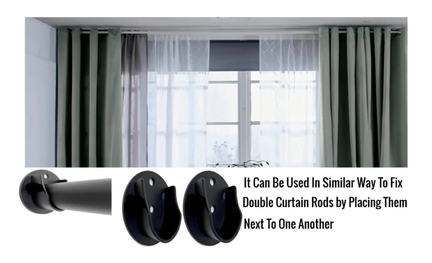 curtain rod for side wall