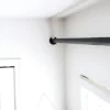 flush to wall curtain rod