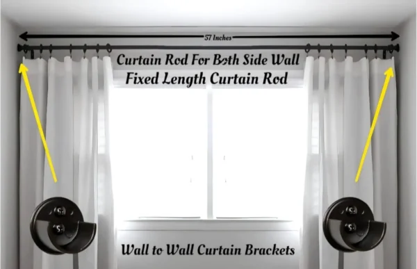 inside mount curtain pole