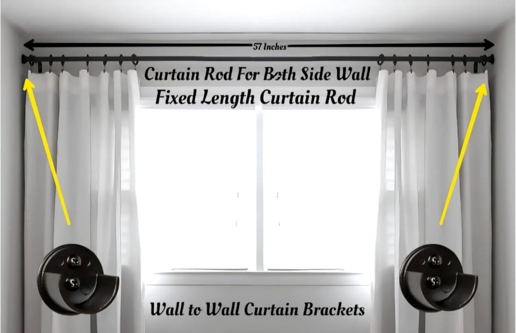 inside mount curtain pole
